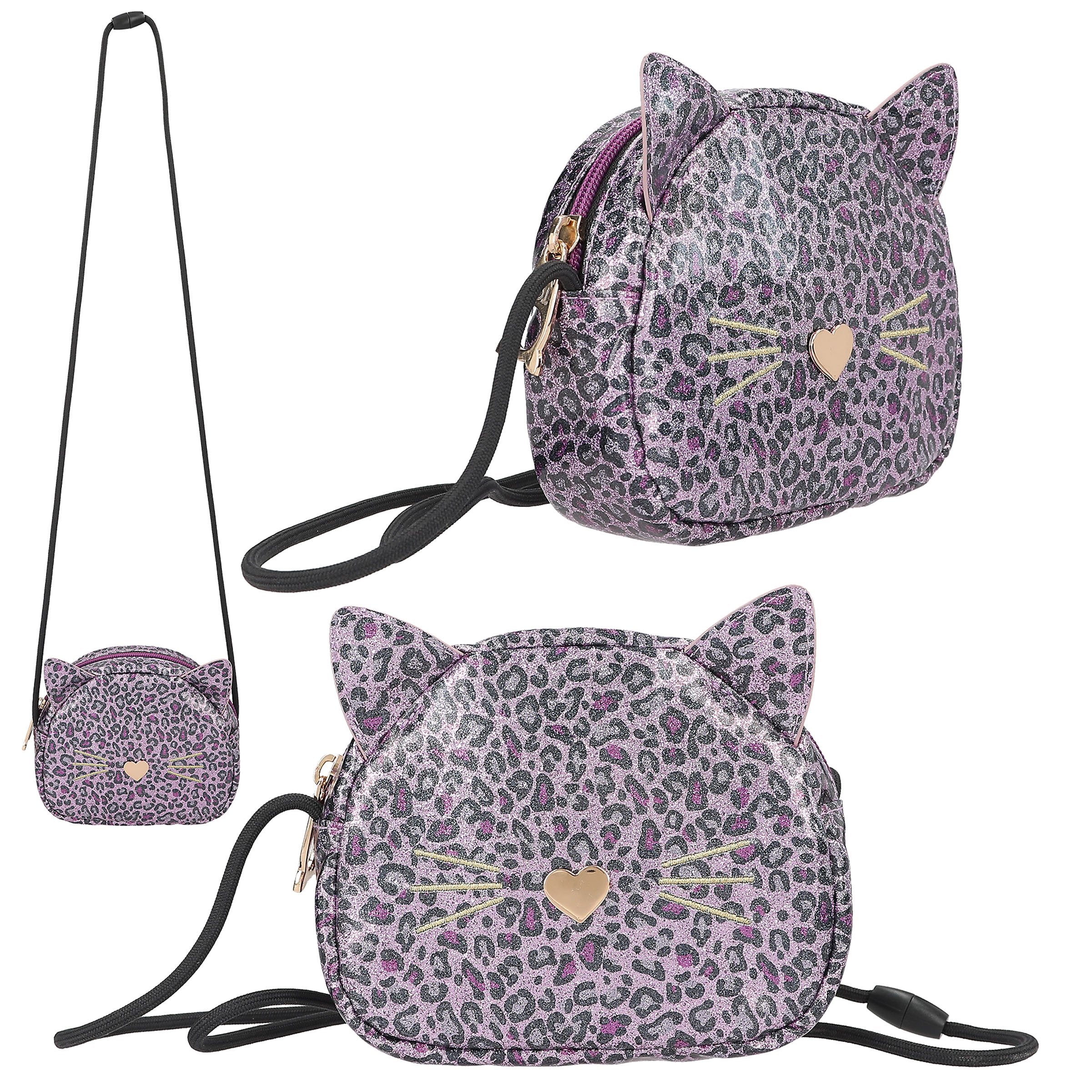 TOPModel kleine schoudertas glitter REBEL KITTY