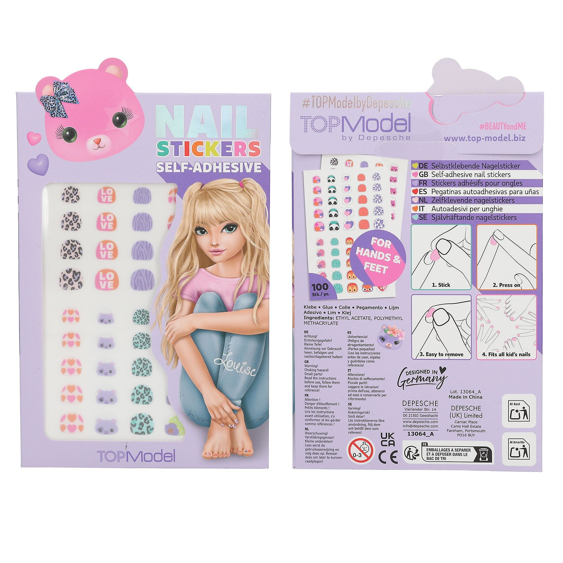 TOPModel zelfklevende nagelstickers BEAUTY and ME