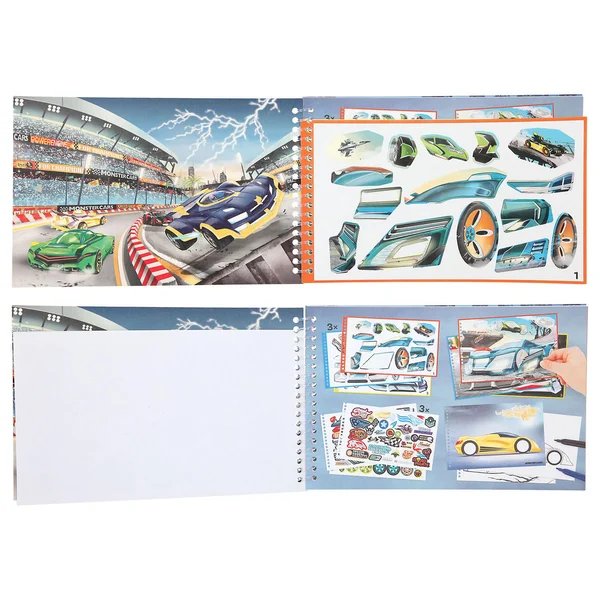 Monster Cars pocket kleurboek