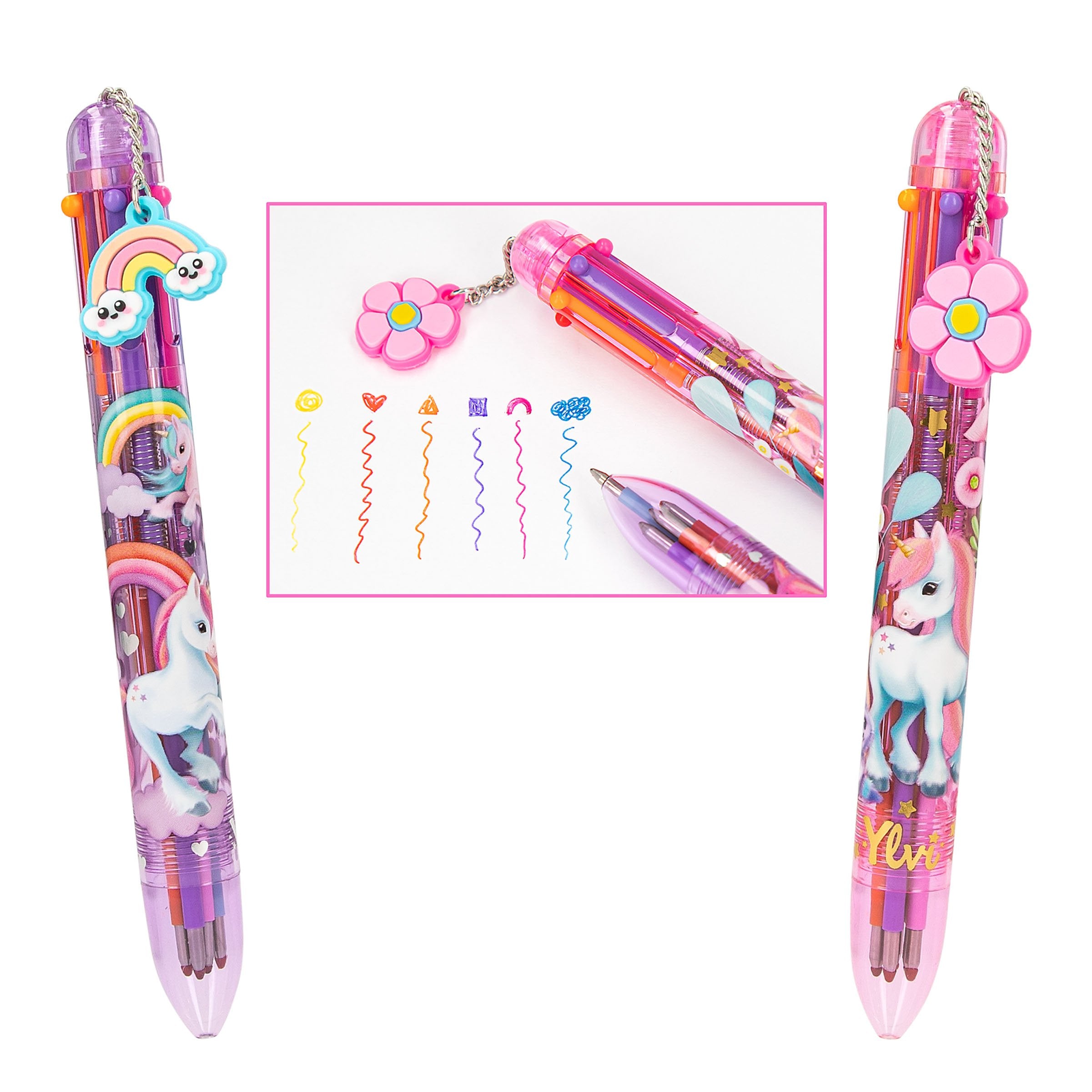 Yliv gelpen met 6 kleuren