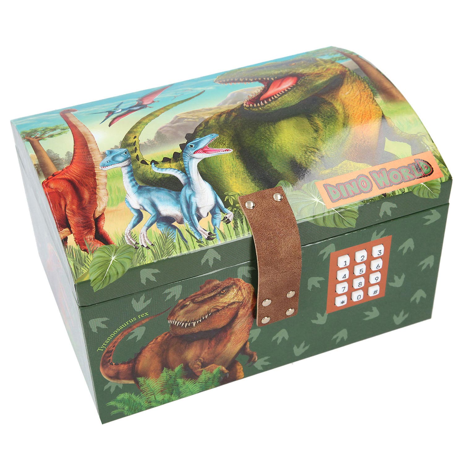 Depesche Schatkist met Geheime Code, Licht & Geluid - Dino World