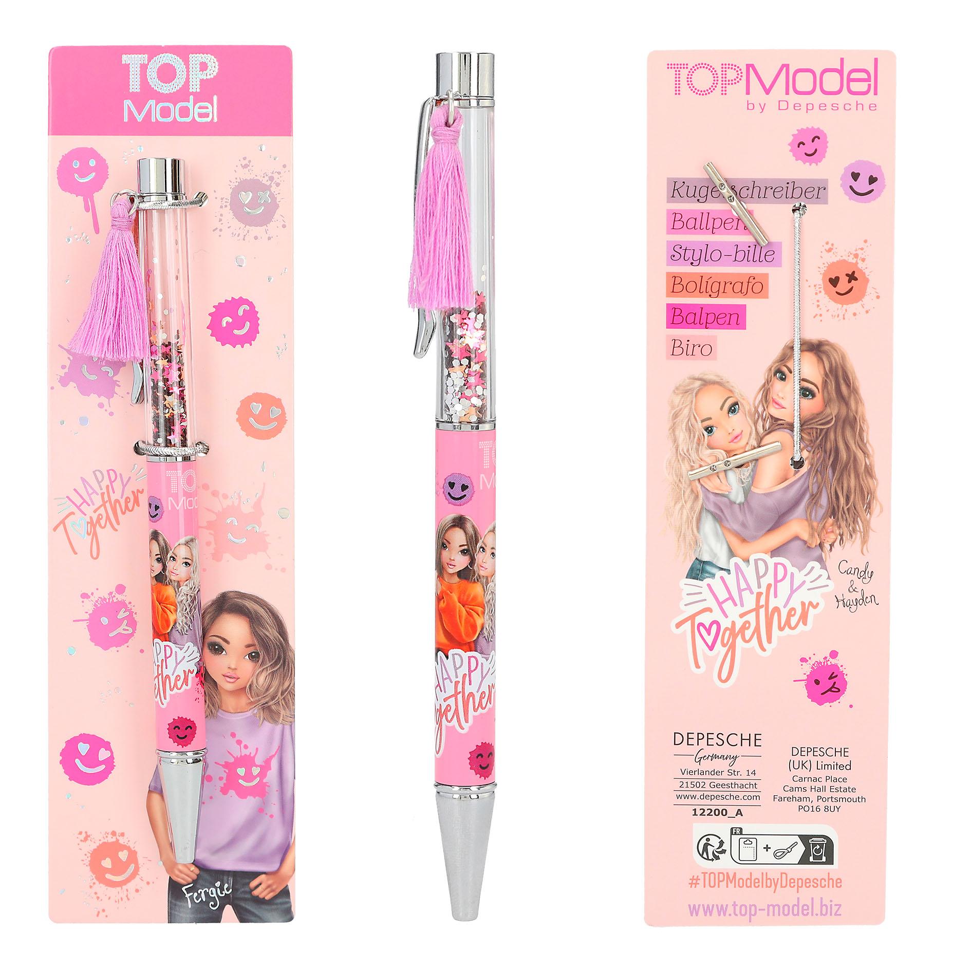 Depesche TOPModel pen met confetti HAPP Y TOGETHER
