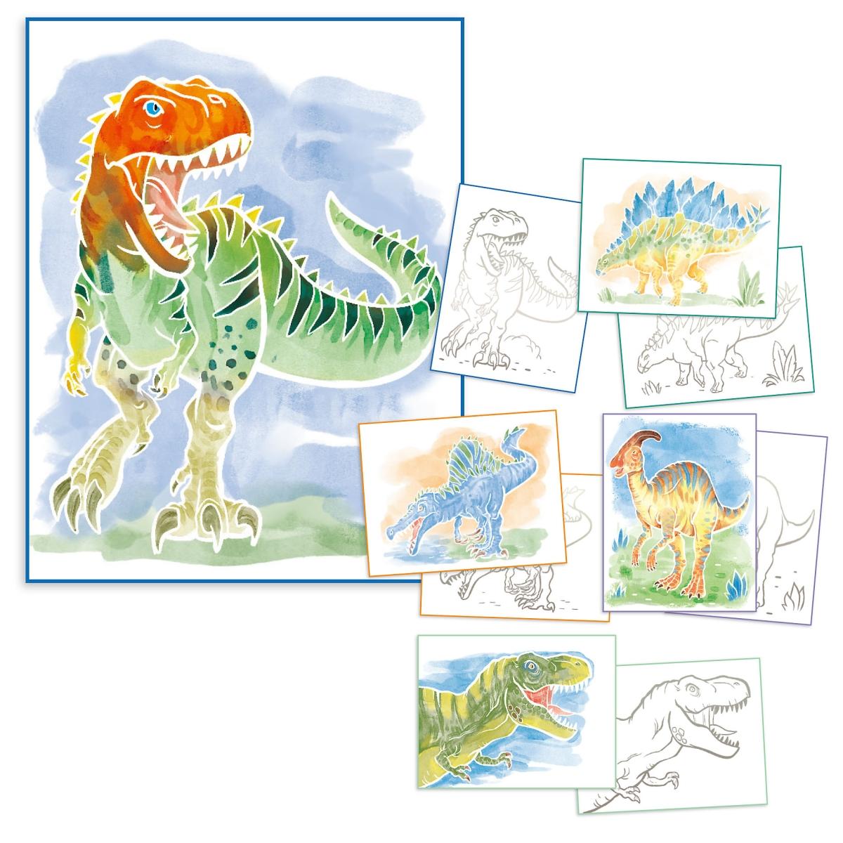 Dino World Colour me up paper