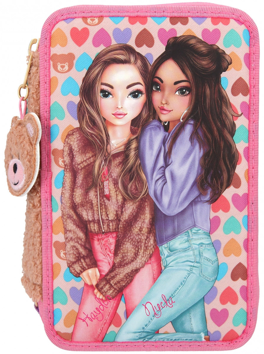 TOPModel Etui 3-vaks met inhoud Teddycool