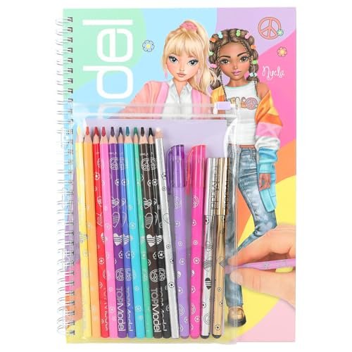 TOPModel kleurboek met kleurpotloden