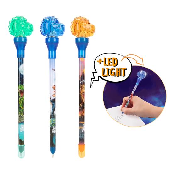 Dino World pen met licht Depesche