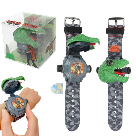 Dino World horloge met projector Depesche
