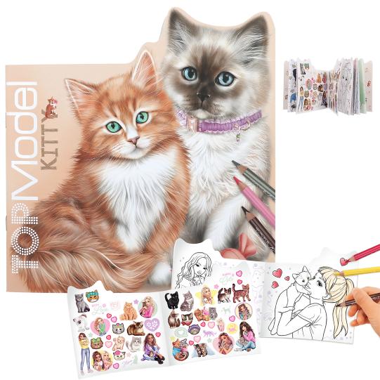 TOPModel Kitty kleurboek KITTY and DOGGY Depesche