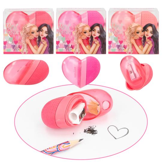 TOPModel 2in1 hart gum & puntenslijper BEST FRIENDS Depesche