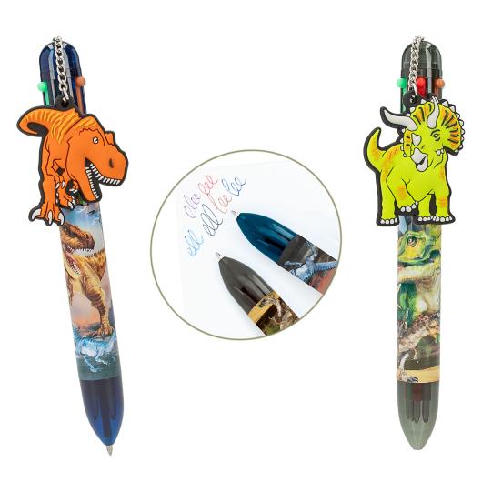 Dino World gelpen met 6 kleurn Depesche