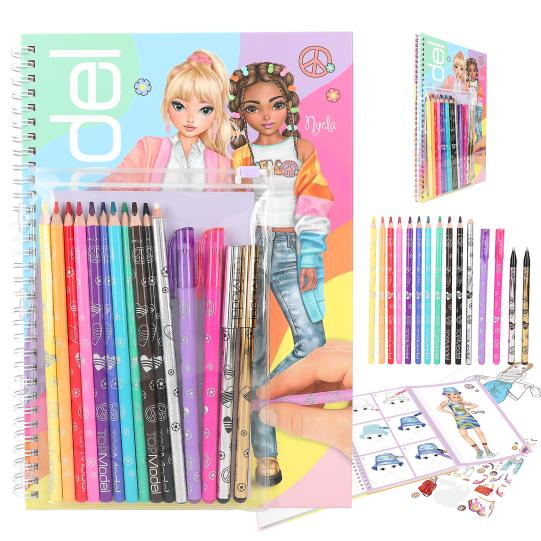TOPModel kleurboek met kleurpotloden Depesche