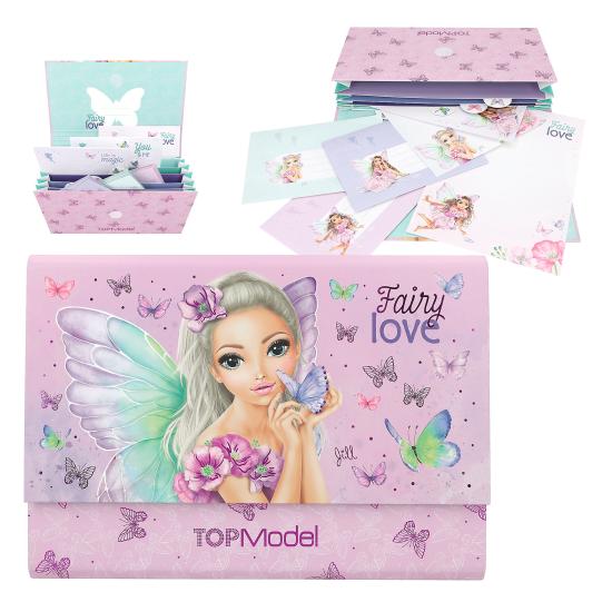 TOPModel briefpapier in registermap FAIRY LOVE Depesche