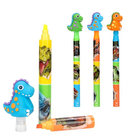 Dino World tekstmarker met dino topper Depesche