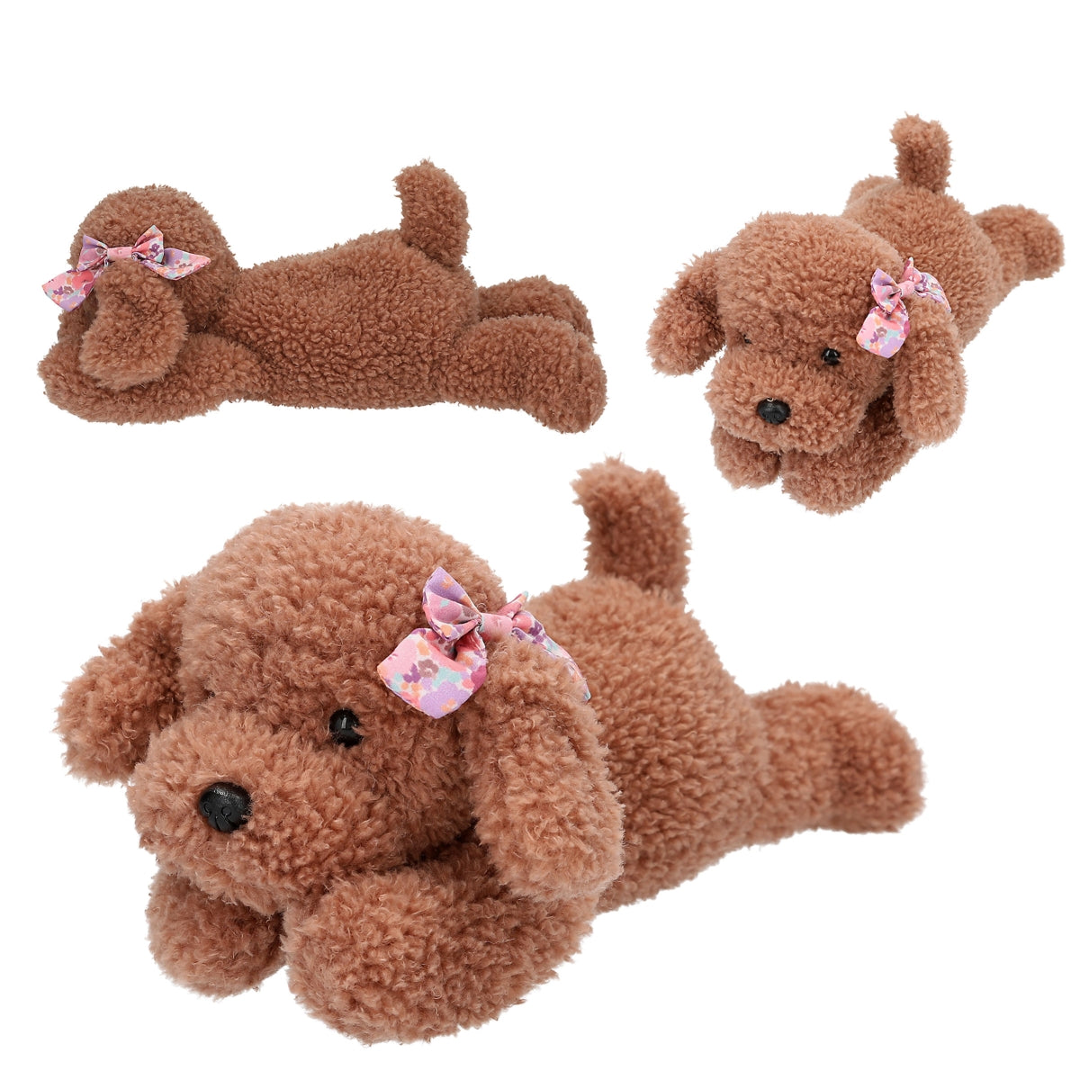 Schattige TOPModel Knuffelhond 24 cm in Bloemenprint
