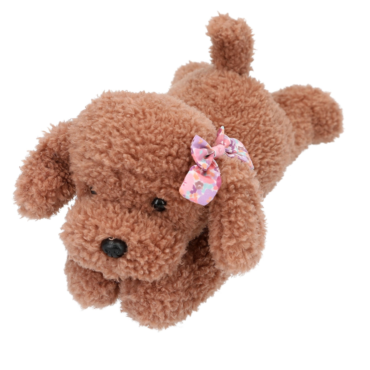 Schattige TOPModel Knuffelhond 24 cm in Bloemenprint