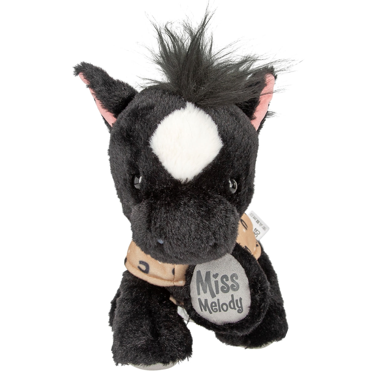 Schattige Miss Melody Knuffel Black Angel - 20 cm