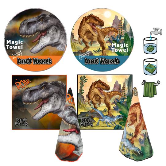 Dino World magic towel Depesche
