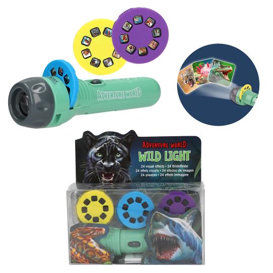 Adventure World zaklamp met plaatjes Depesche