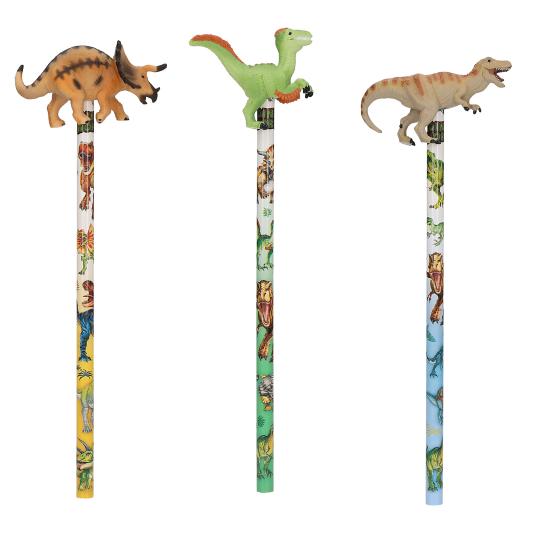 Dino World potlood met dino topper