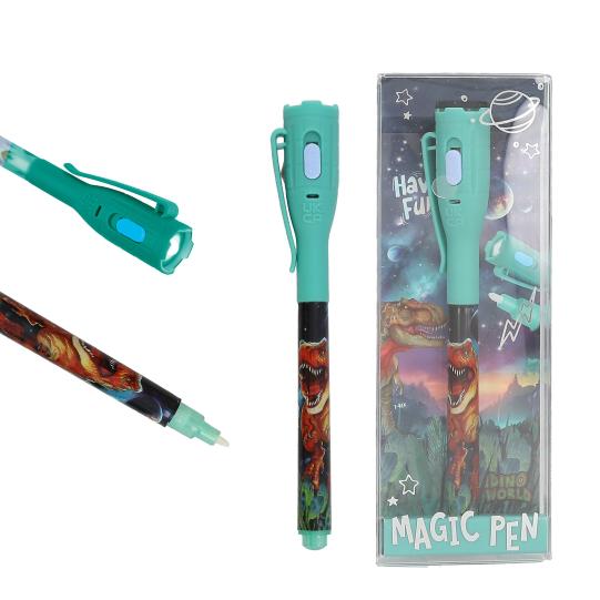 Dino World geheime pen met LED Depesche