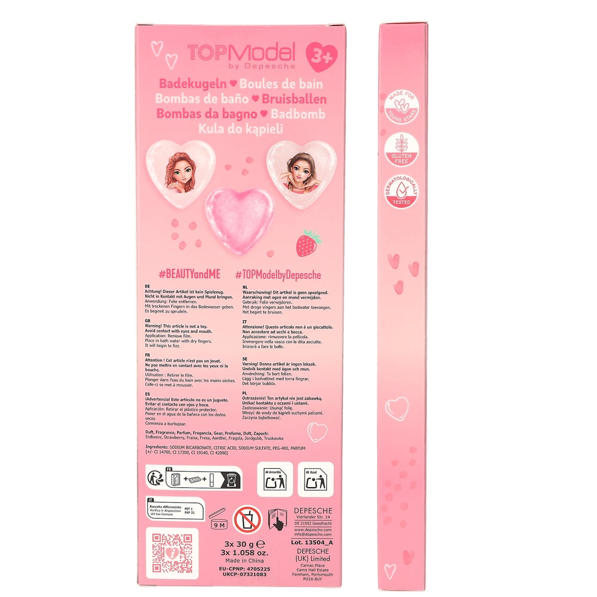 TOPModel Beauty and Me Hartvormige Badbom