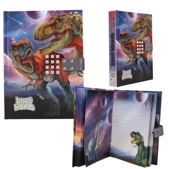 Dino World dagboek met geheime code Depesche