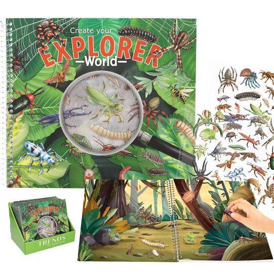 Explorer Stickerworld met reliëfstickers Depesche