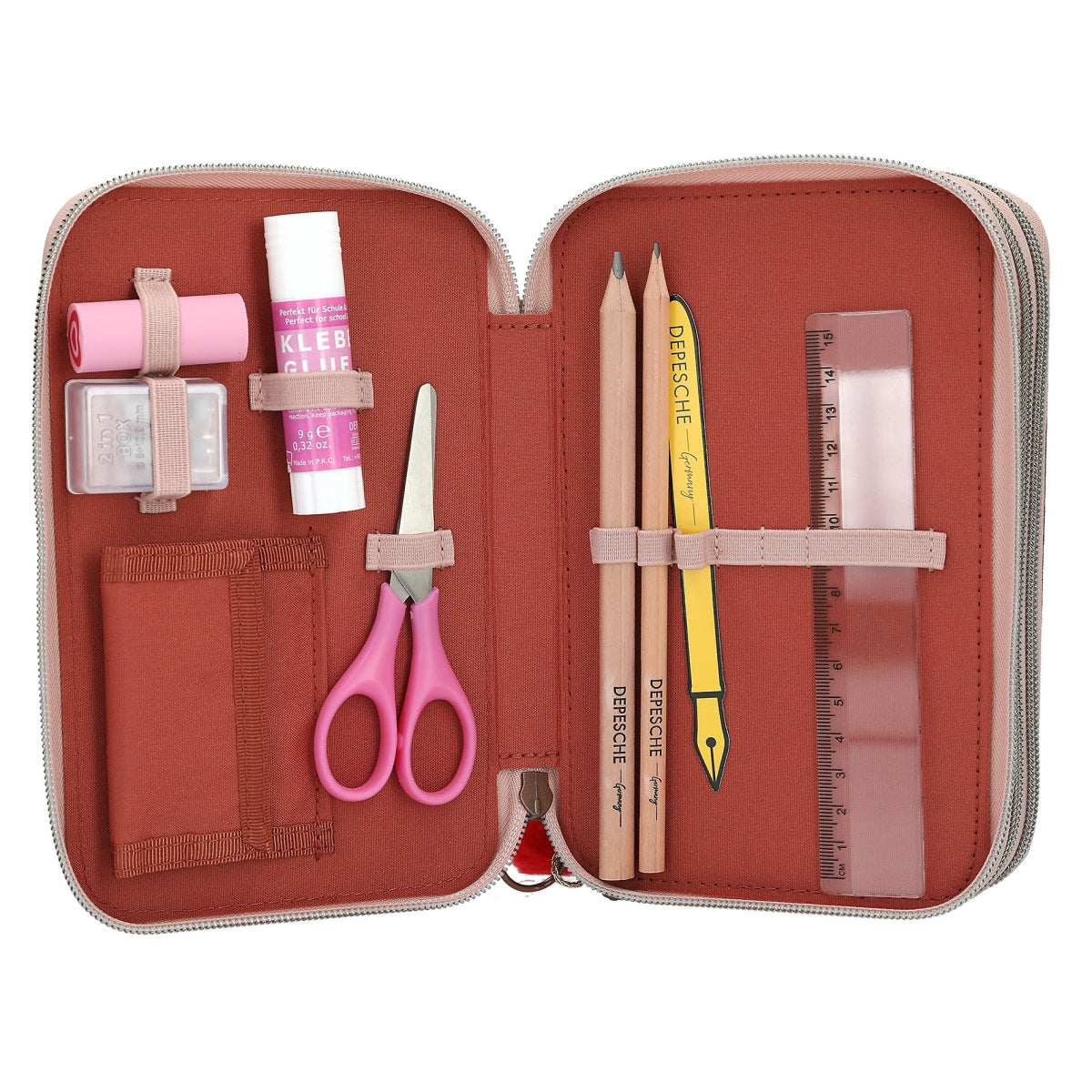 TOPModel Etui 3-vaks FUR EVER FRIENDS Roze