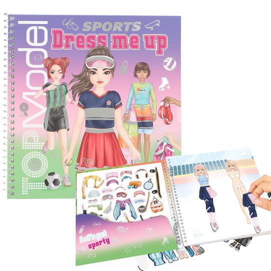 TOPModel Dress Me Up Stickerbook Sports Depesche