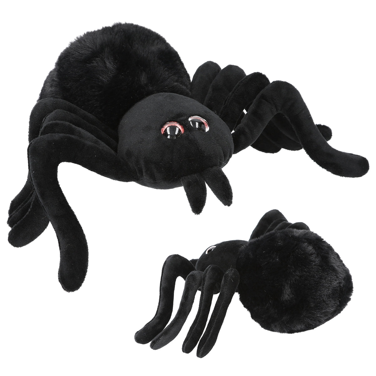 Zwarte Pluche Spin 20 cm - Adventure World