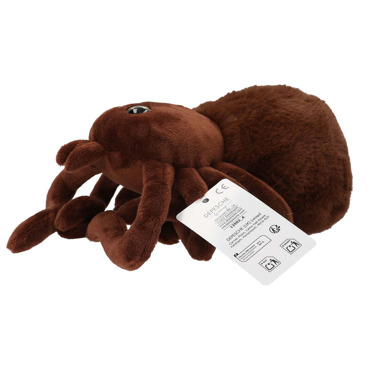 Bruine Pluche Spin 20 cm - Avontuurlijk Knuffelplezier