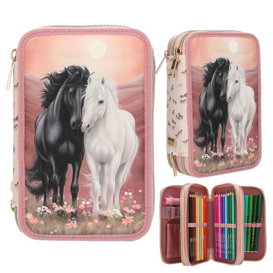 Miss Melody 3-vaks etui BLOSSO M PONY Depesche