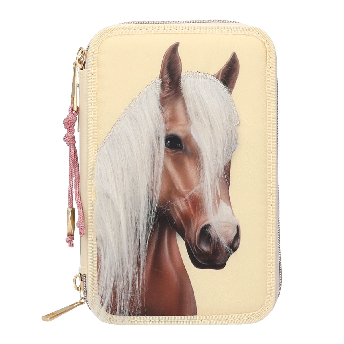Miss Melody Etui met Paardenhoofd - 3 Vakken Gevuld