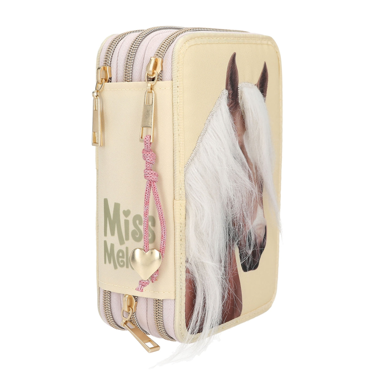 Miss Melody Etui met Paardenhoofd - 3 Vakken Gevuld