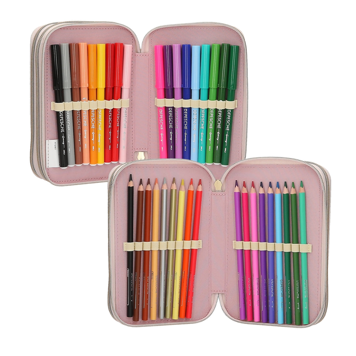 Miss Melody Etui met Paardenhoofd - 3 Vakken Gevuld