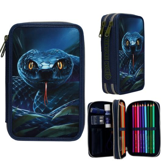 Adventure World 2-vaks etui met spin Depesche