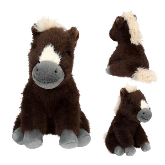 Miss Melody knuffel paard bruin 20 cm