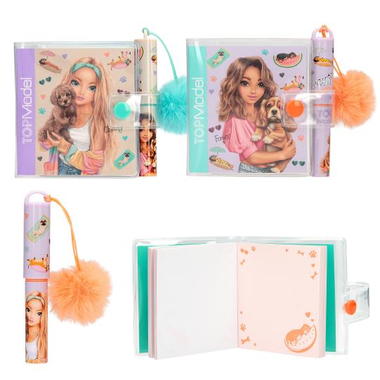 TOPModel mini schrijfblok met pen SUNNY DOG