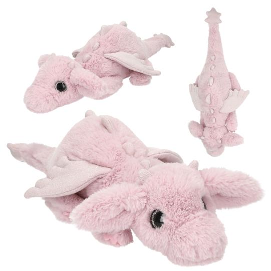 SNUKIS knuffel draak roze