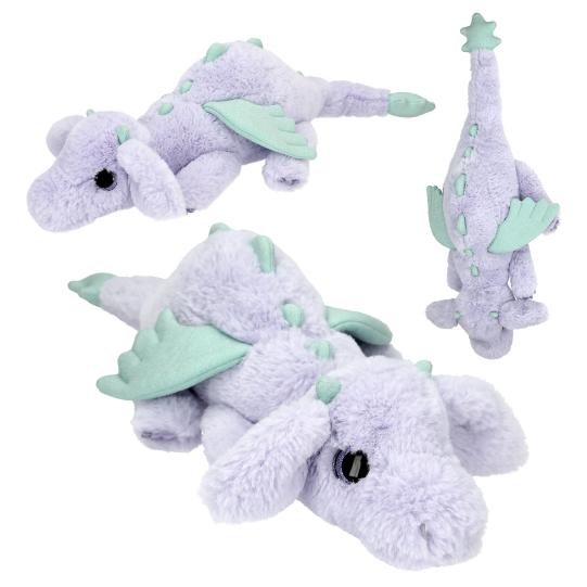 SNUKIS knuffel draak lila