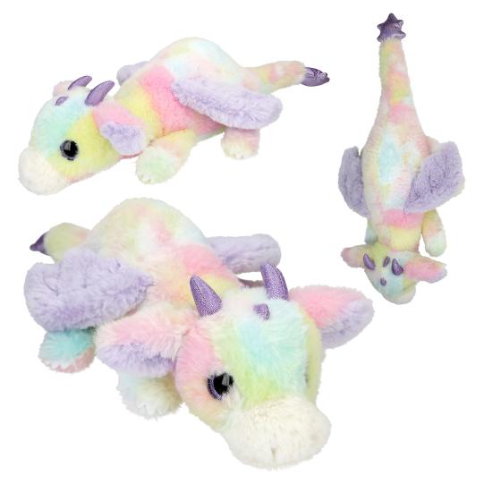 SNUKIS knuffel draak multicolour