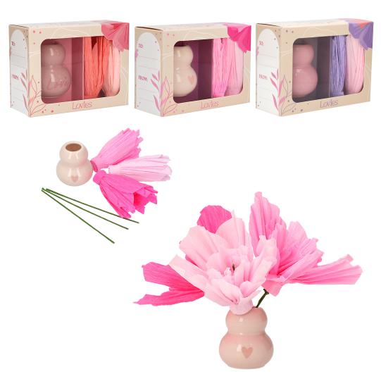 Charmante LOVIES Bloemenvaas Set