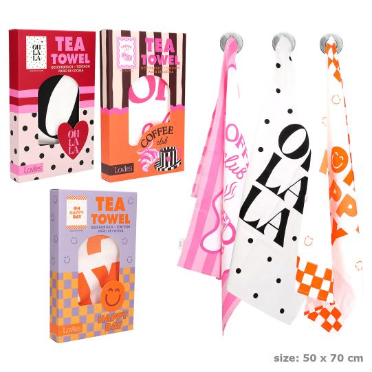 Schattige LOVIES Theedoeken Set - 3 Verschillende Designs