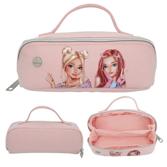 Roze TOPModel Toilettas met KPOP Thema