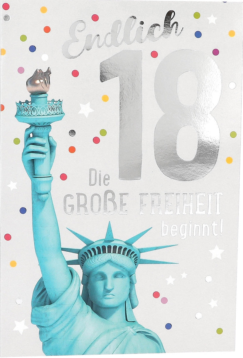 Endlich 18 Die große Freiheit beginnt! Depesche