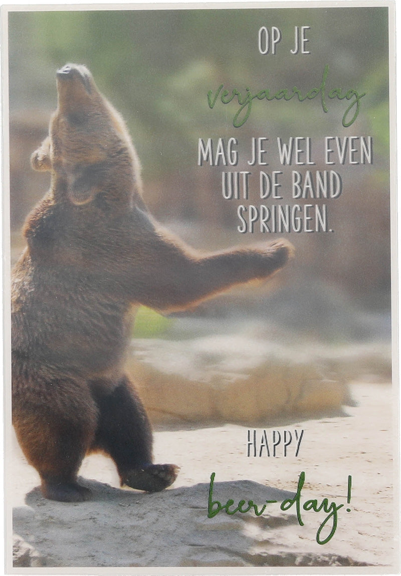Op je verjaardag mag je wel even... Depesche