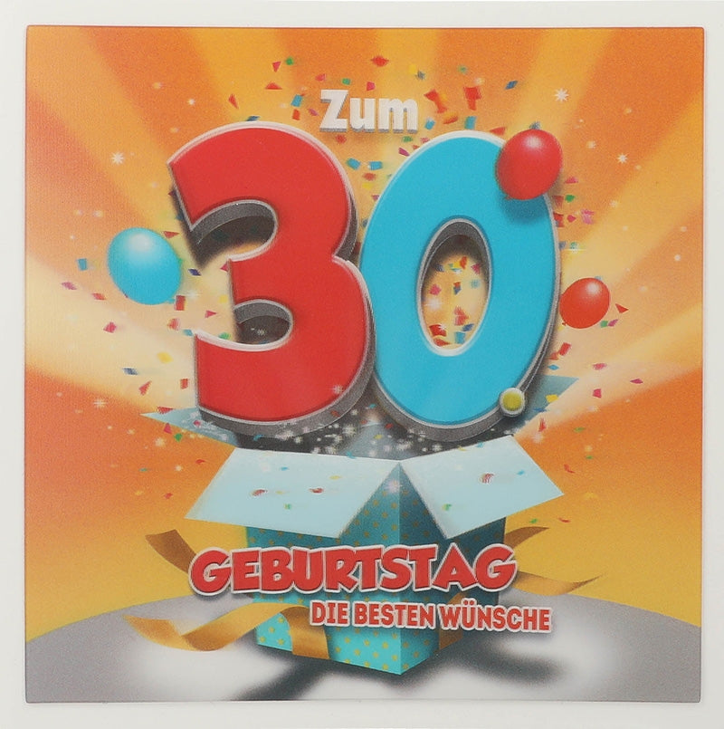 Zum 30. Geburtstag die besten Wünsche Depesche