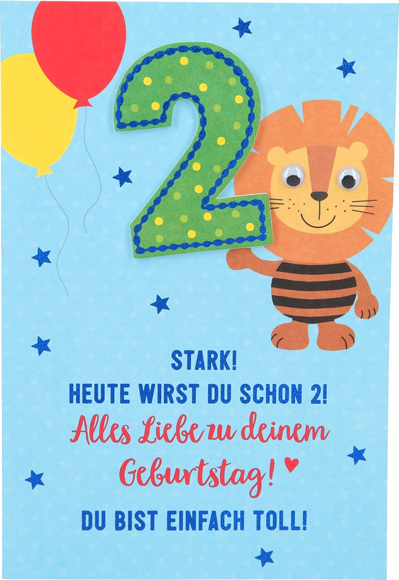 Stark! Heute wirst du schon 2! Alles... Depesche