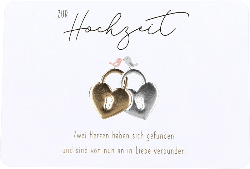 Zur Hochzeit Zwei Herzen haben sich... Depesche