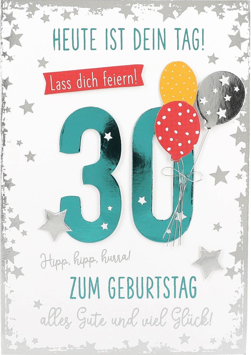 30 Heute ist dein Tag! Lass dich feiern! Depesche